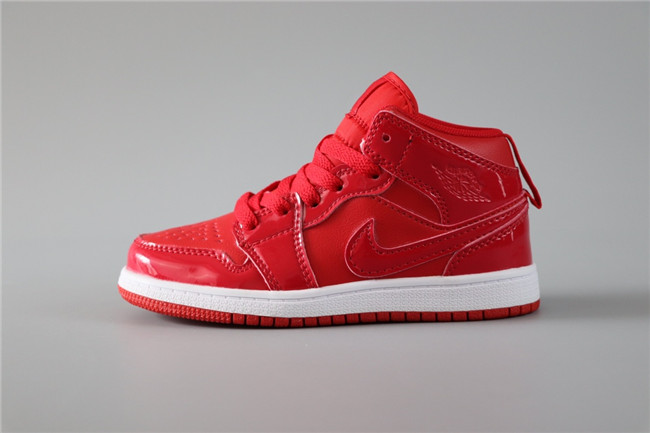 Youth Running Weapon Air Jordan 1 Red Shoes 099